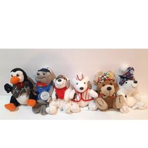 6 Coca Cola Bean Bag Plush Stuffed Collectibles with Tags